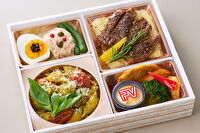 ポンテベッキオ（東京店）-ジェノベーゼとセミドライトマトのパスタ＆ブラックオリーブソースのステーキ