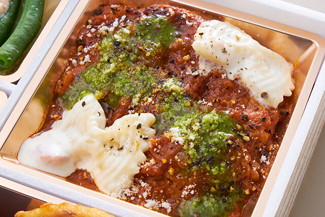 ポンテベッキオ（東京店）-ステーキのリゾピラフ＆ハンバーグ ボロネーゼ煮込み