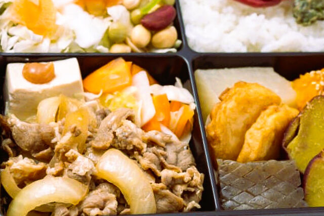 たかまさ農園-農園弁当 豚肉の生姜焼き