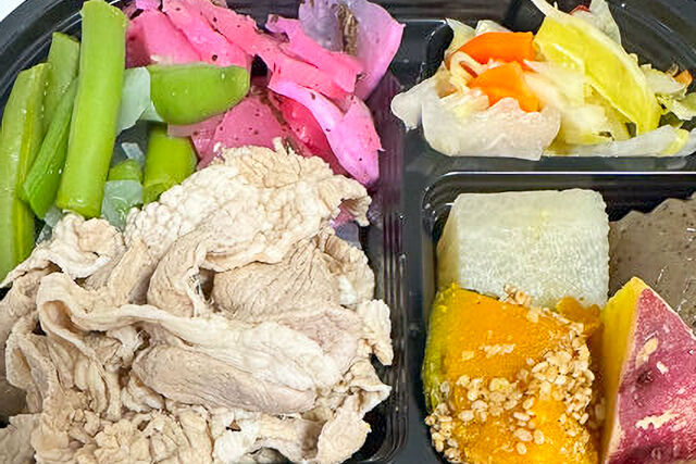 たかまさ農園-彩り弁当 豚肉の冷しゃぶ