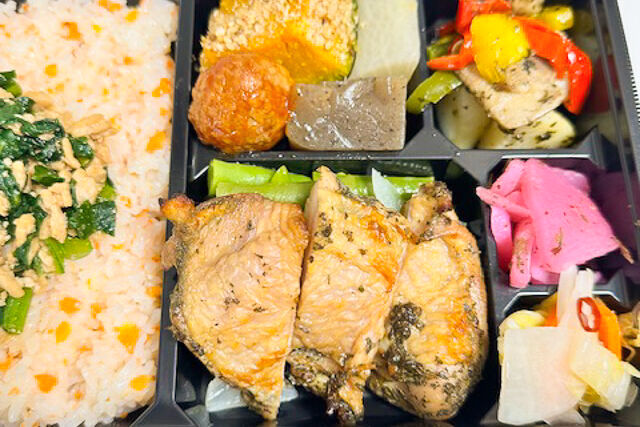 たかまさ農園-彩りご膳 鶏肉のシソ焼き