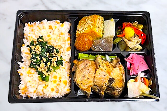 たかまさ農園-彩りご膳 鶏肉のシソ焼き