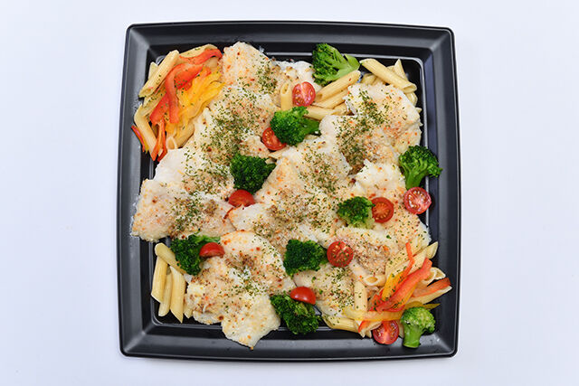 白身魚のマスタードパン粉焼き