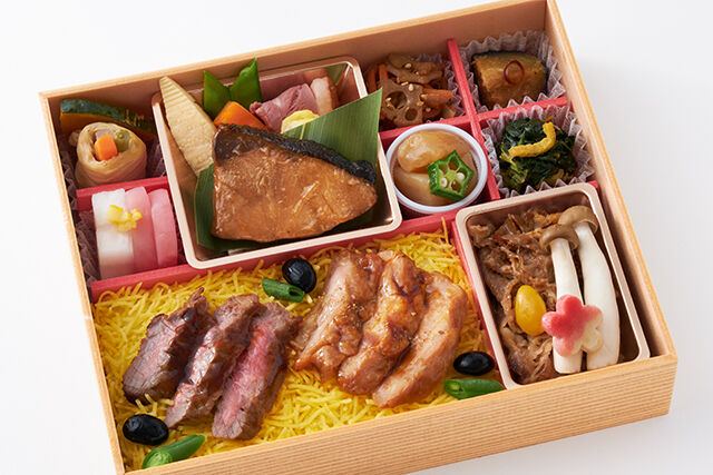 日本橋OIKAWA（東京店）-日本橋“運ざかり”御膳 やわらかステーキ＆鶏肉の照り焼きご飯