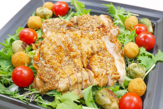 てりやきチキンハニーマスタードソース掛け