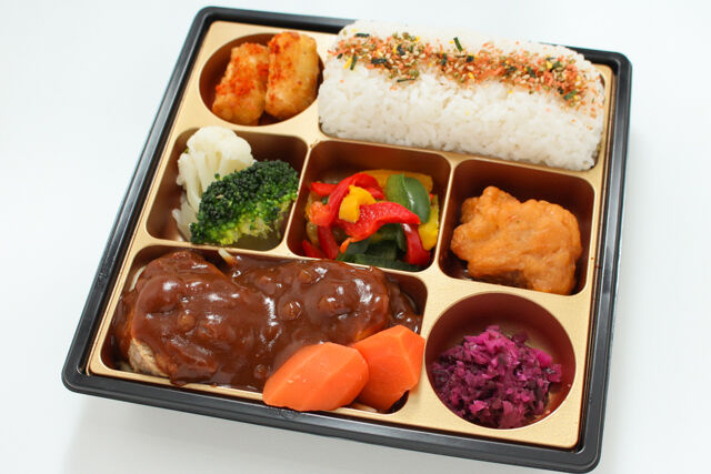 satomi〜有名シェフがてがけるおべんとう〜（大阪店）-Standard／デミグラス煮込みハンバーグ