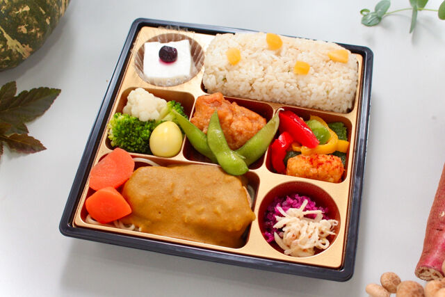 satomi〜有名シェフがてがけるおべんとう〜（大阪店）-【秋限定】De luxe／オリエンタルラグー煮込みハンバーグ