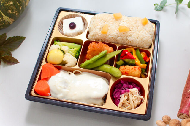 satomi〜有名シェフがてがけるおべんとう〜（大阪店）-【秋限定】De luxe／ブールブラン煮込みハンバーグ