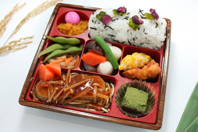 作と味（大阪店）-【特製】ハンバーグ甘酢餡［ひじきごはん］