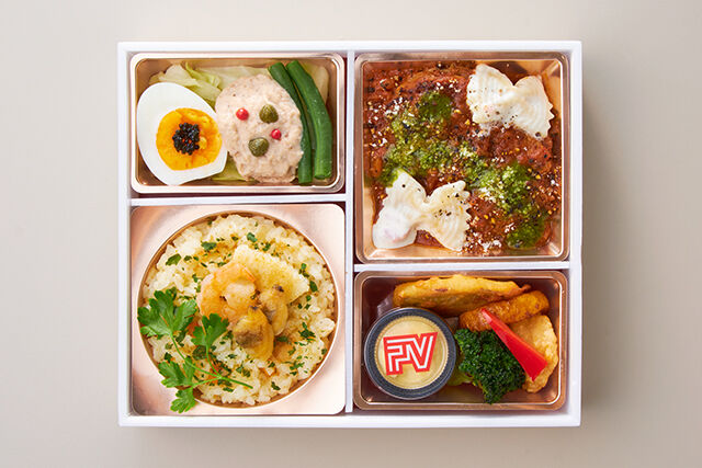 ポンテベッキオ（大阪店）-シーフードとボッタルガのリゾピラフ＆ハンバーグ ボロネーゼ煮込み