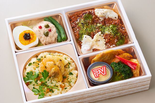 ポンテベッキオ（大阪店）-シーフードとボッタルガのリゾピラフ＆ハンバーグ ボロネーゼ煮込み