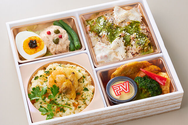 ポンテベッキオ（大阪店）-シーフードとボッタルガのリゾピラフ＆ハンバーグ ポルチーニクリーム煮込み