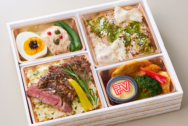 ポンテベッキオ（大阪店）-ステーキのリゾピラフ＆ハンバーグ ポルチーニクリーム煮込み