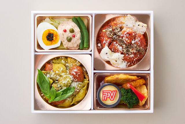 ポンテベッキオ（大阪店）-ジェノベーゼとセミドライトマトのパスタ＆カツレツのトマトソース煮込み