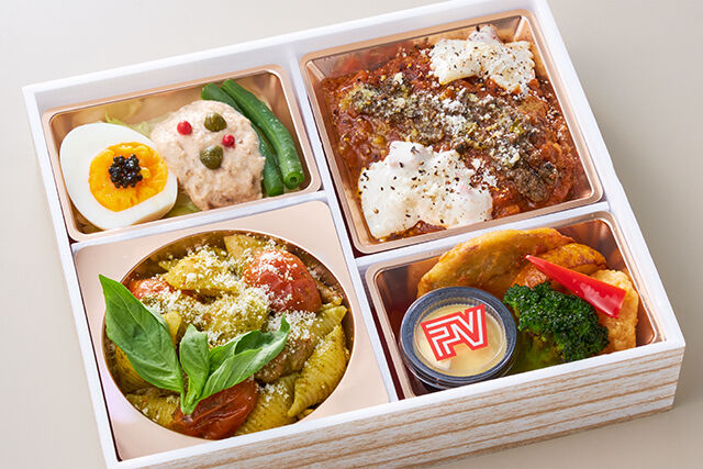 ポンテベッキオ（大阪店）-ジェノベーゼとセミドライトマトのパスタ＆ハンバーグのボロネーゼ煮込み