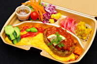 Let's eat ! Goofy stance-omelet rice【オムライスwithハンバーグ】
