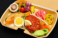 Let's eat ! Goofy stance-premium double【グリルサーモンwithハンバーグミートソース】