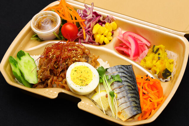 premium double【牛カルビ焼肉withさば味醂グリル】