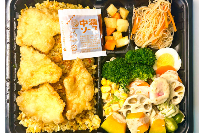 元気薬膳食堂-彩り豊かで野菜「鶏竜田揚げソース味／チャーハン」