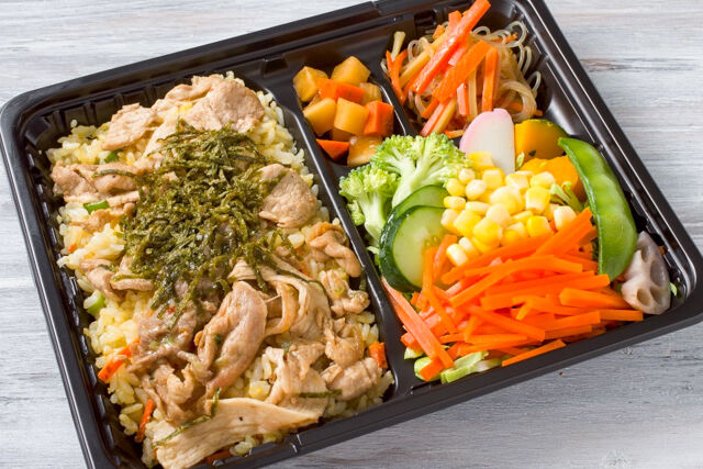 人気満足 牛バラ和風ダレ&彩り豊かで野菜弁当