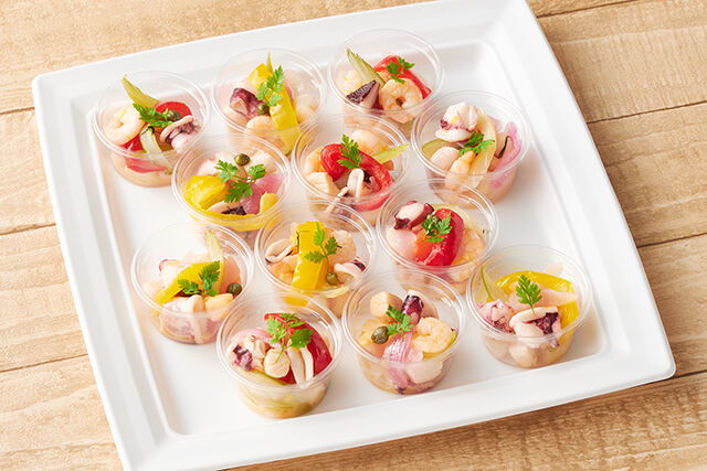 Glamorous Catering -Italian cuisine-（東京店）-魚介と野菜の爽やかマリネ