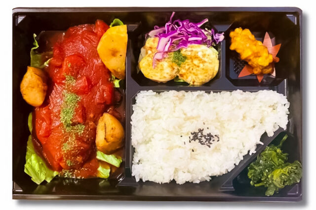 ビストロ8-トマトハンバーグ＆エビマヨチーズ弁当