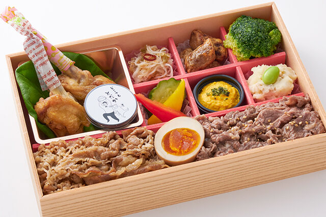 とだかの“2色牛ごはん”弁当