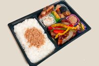 からあげジャイアン-鶏そぼろと黒酢鶏の幕の内