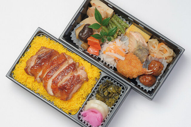 日本料理 幕濱（東京店）-幕内二段重 若鶏の照り焼き