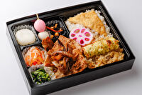 和弁当 彩葉（いろは）-2種ご飯と黄金比率の豚の生姜焼き弁当