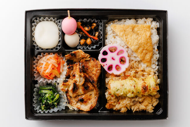 和弁当 彩葉（いろは）-2種ごはんと厳選豚のみそ焼き弁当