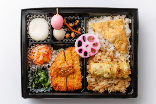 和弁当 彩葉（いろは）-2種ごはんと自家製みそだれのロースかつ弁当