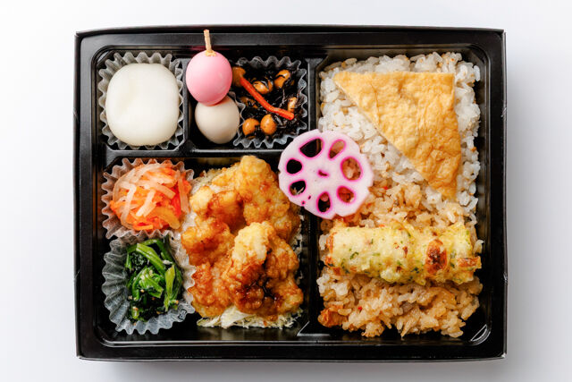 和弁当 彩葉（いろは）-2種ごはんと白身魚の甘酢あん弁当