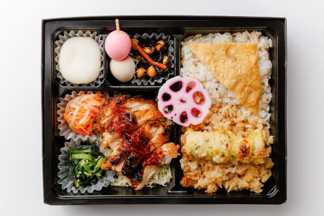 和弁当 彩葉（いろは）-2種ごはんと鶏の照り焼き弁当