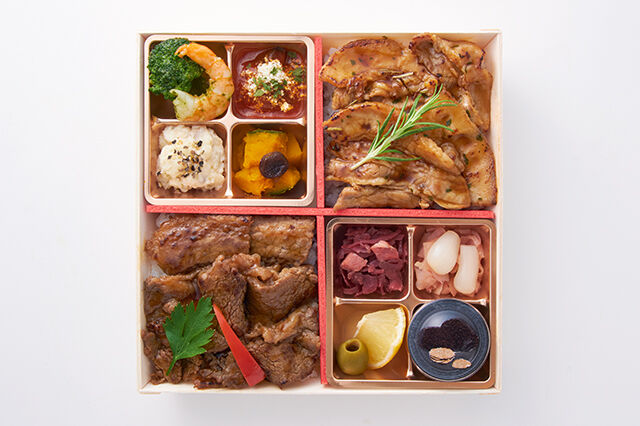 焚き火イタリアン falo（静岡店）-【トリュフ焼肉御膳】カルビ＆ポルケッタ風