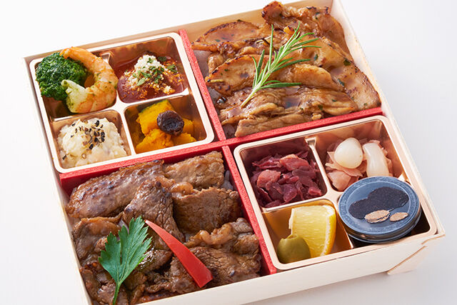 【トリュフ焼肉御膳】カルビ＆ポルケッタ風