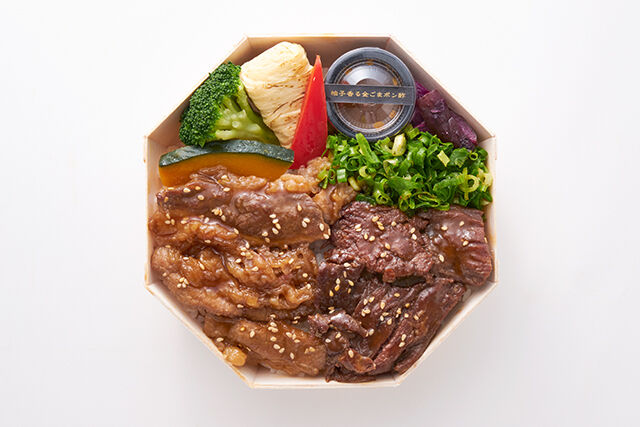 クック井上。監修【京風焼肉 旦那衆】（静岡店）-京風焼肉重 ハラミ＆カルビ