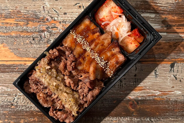 牛カルビ＆プラチナポーク弁当
