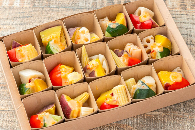 SUSHI＆FINGERFOOD 彩紙箱～アヤカミバコ～DELI-彩り蒸し野菜