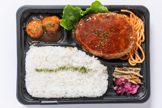 お弁当FACTORY デリ弁-特製ソースのハンバーグ弁当