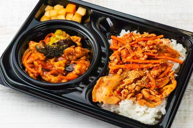 焼肉吉江薬膳食堂-大満足 中華溜肉段炒め＆豚バラ甘辛ダレ焼肉