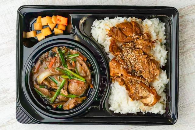 焼肉吉江薬膳食堂-大満足 ニラレバー炒め＆鶏もも照り焼き