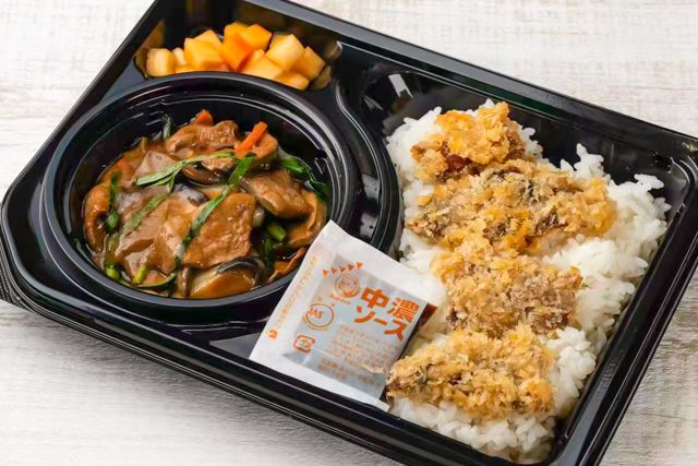 焼肉吉江薬膳食堂-大満足 中華にらレバー炒め＆マグロカツ