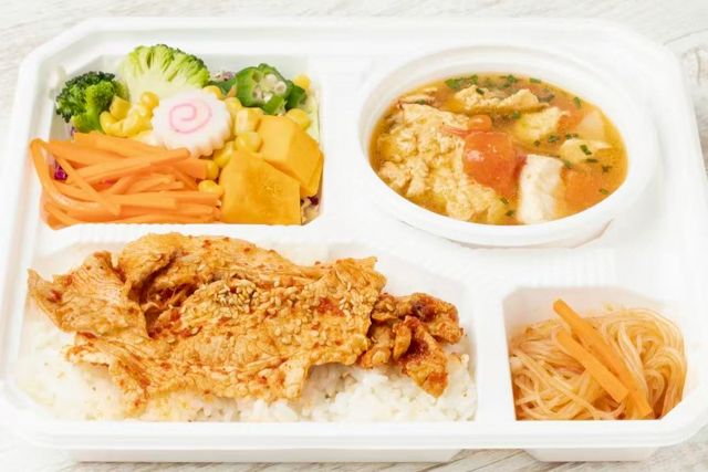 焼肉吉江薬膳食堂-【大豪快】彩り豊かで野菜玉子豆腐煮込み＆豚バラ甘辛ダレ焼肉