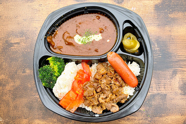 キーマの王様～食べるキーマと飲むハヤシ～-【飲む牛スジ煮込みハヤシ】三元豚の甘辛生姜焼き