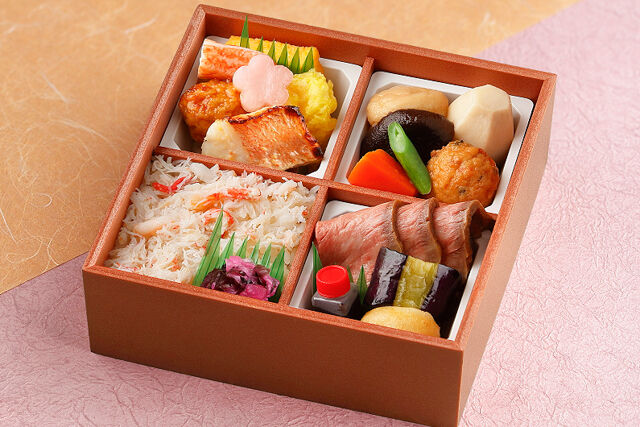 なだ万厨房 仙台店-ローストビーフと蟹ごはんのお弁当