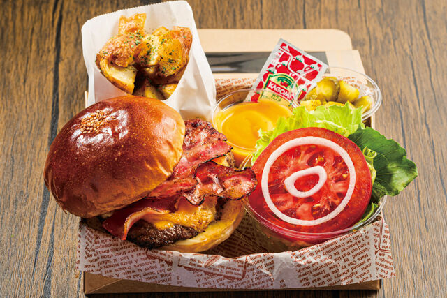 THE CORNER WAGYU CRAFT BURGER-バーガーボックス（ベーコンチーズ）