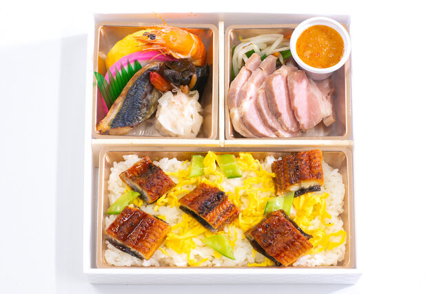HARUの仕出し屋さん-うなぎちらしと蒸し豚辛子酢味噌弁当