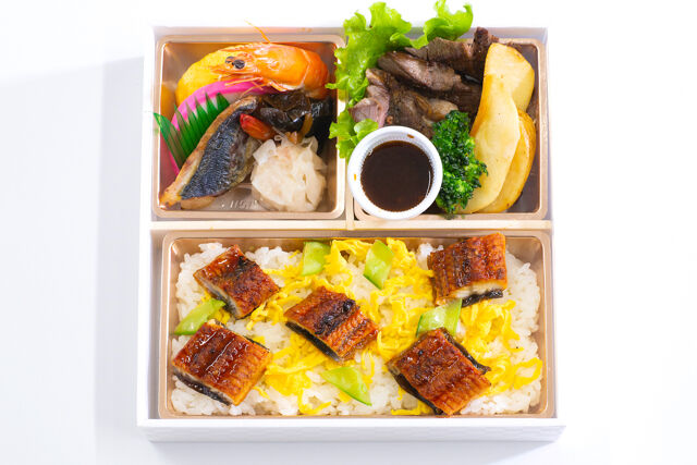 HARUの仕出し屋さん-うなぎちらしとアンガス牛ステーキ弁当