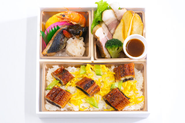 HARUの仕出し屋さん-うなぎちらしとトンテキ弁当